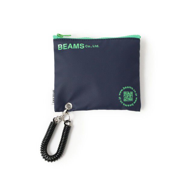 BEAMS「bPr BEAMS / ターポリン ロゴ ポーチ S」|ポーチ|