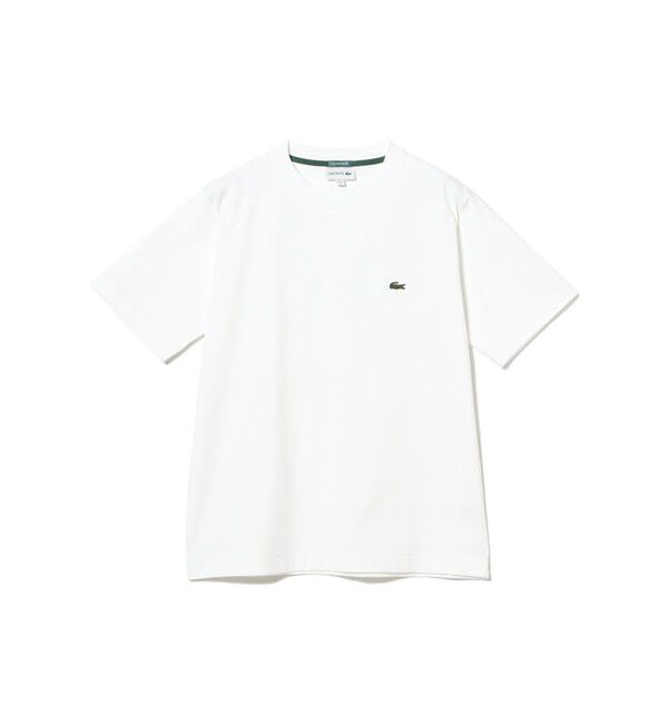 BEAMS「BEAMS｜【別注】LACOSTE / バッジ Tシャツ｜プリントT｜半袖Tシャツ|ラコステ|」|Tシャツ・カットソー|