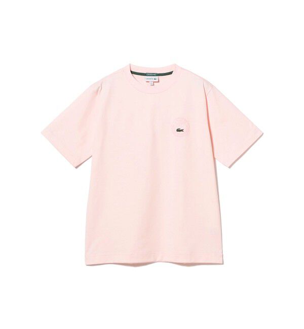 BEAMS「BEAMS｜【別注】LACOSTE / バッジ Tシャツ｜プリントT｜半袖Tシャツ|ラコステ|」|Tシャツ・カットソー|