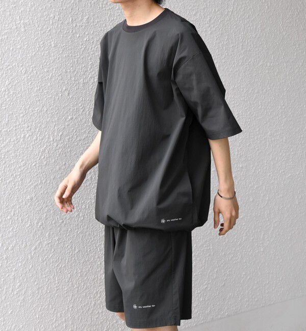 SHIPS any「【WEB限定】SHIPS any: ワッシャーナイロン スピンドル Tシャツ＋イージーショーツ セットアップ◆」|Tシャツ・カットソー|