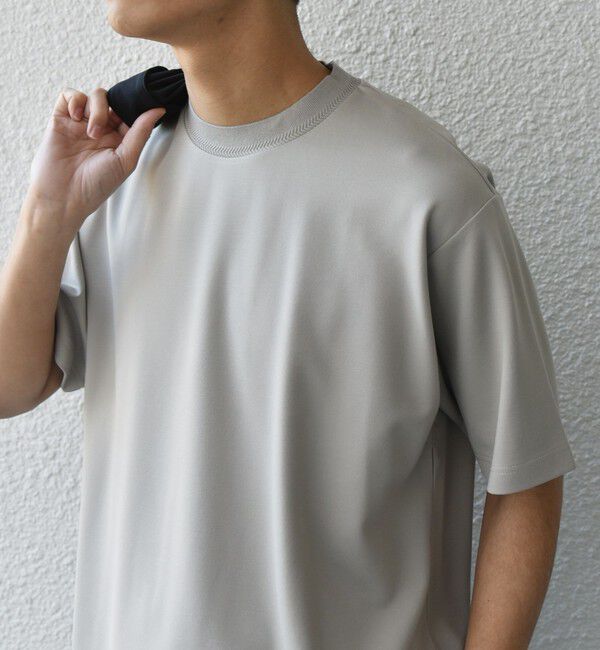 SHIPS any「SHIPS any: デザイン リブ ハイゲージ ポンチ クルーネック Tシャツ◆」|Tシャツ・カットソー|