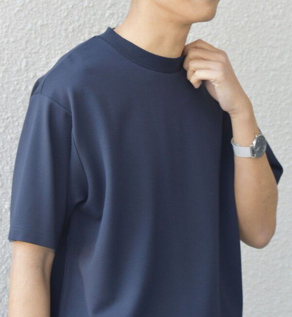 SHIPS any「SHIPS any: デザイン リブ ハイゲージ ポンチ クルーネック Tシャツ◆」|Tシャツ・カットソー|