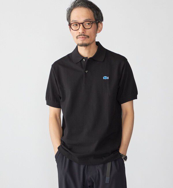 SHIPS「【SHIPS別注】LACOSTE: ドロップテイル ポロシャツ」|ポロシャツ|ブラック