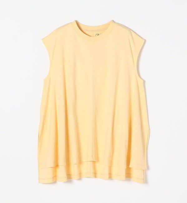 SHIPS any「SHIPS any:〈接触冷感/汗染み防止加工/洗濯機可能〉Aライン フレンチスリーブ TEE」|Tシャツ・カットソー|