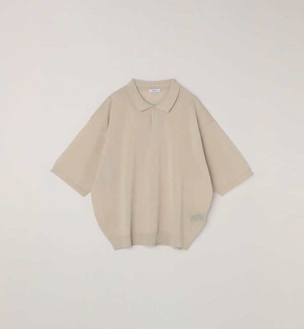 SHIPS any「SHIPS any:〈手洗い可能〉リネンミックス ハイゲージ ニット スキッパー ポロシャツ◆」|ポロシャツ|
