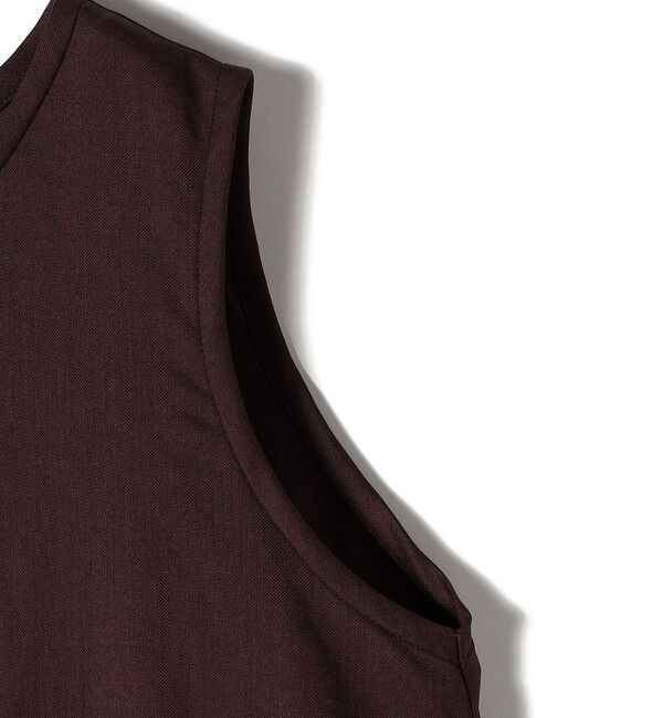 SHIPS for women「《一部予約》〈接触冷感/吸水速乾/防シワ〉ツイル ノースリーブ ベルト付き ワンピース」|ワンピース|