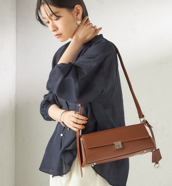 SHIPS for women「【WEB限定】George Cinq:CYLINDER BAG」|ショルダー・メッセンジャー|キャメル