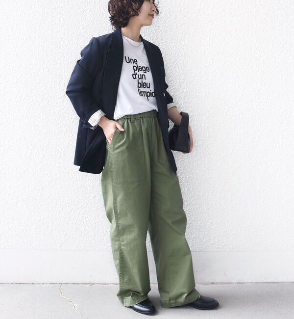 SHIPS for women「　《一部予約》メルティ コットン プリント ロゴ ショート スリーブ Tシャツ」|Tシャツ・カットソー|