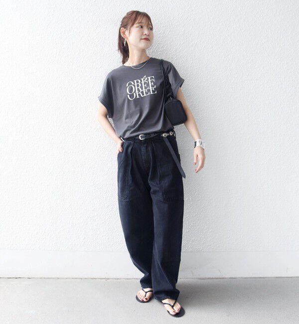 SHIPS for women「　《一部予約》メルティ コットン プリント ロゴ ショート スリーブ Tシャツ」|Tシャツ・カットソー|