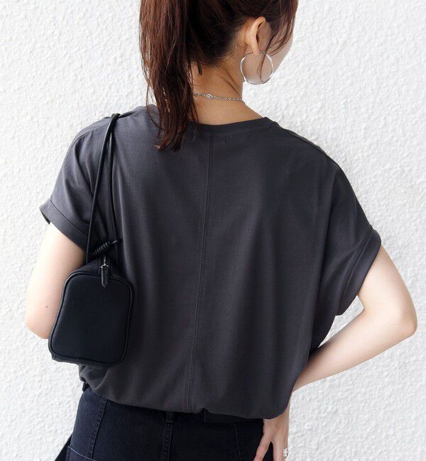 SHIPS for women「　《一部予約》メルティ コットン プリント ロゴ ショート スリーブ Tシャツ」|Tシャツ・カットソー|