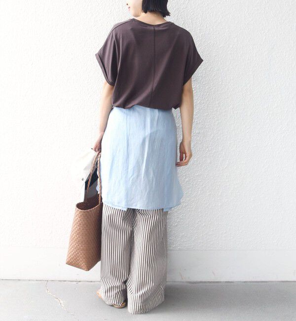SHIPS for women「　《一部予約》メルティ コットン プリント ロゴ ショート スリーブ Tシャツ」|Tシャツ・カットソー|