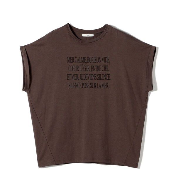 SHIPS for women「　《一部予約》メルティ コットン プリント ロゴ ショート スリーブ Tシャツ」|Tシャツ・カットソー|