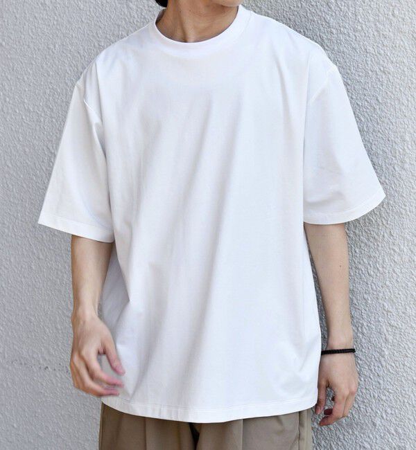 SHIPS any「SHIPS any:〈遮熱〉SOLAMENT(R) クルーネック リラックス Tシャツ◇」|Tシャツ・カットソー|ホワイト