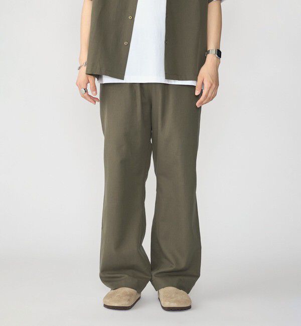 SHIPS「City Ambient Products: THIS IS COTTON LINEN EASY PANT」|その他|オリーブ
