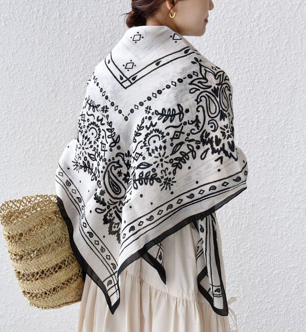 SHIPS for women「manipuri: 120*120 STOLE」|ストール|
