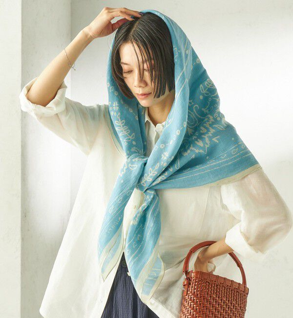 SHIPS for women「manipuri: 120*120 STOLE」|ストール|