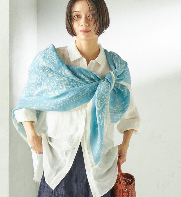 SHIPS for women「manipuri: 120*120 STOLE」|ストール|