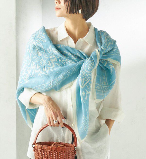 SHIPS for women「manipuri: 120*120 STOLE」|ストール|