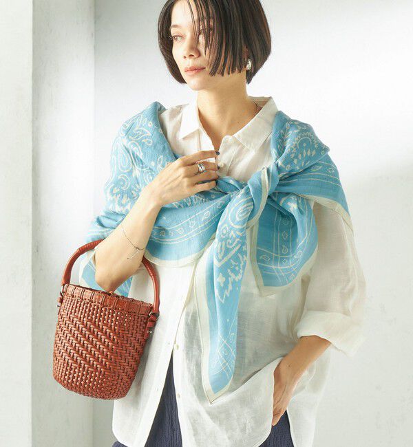 SHIPS for women「manipuri: 120*120 STOLE」|ストール|