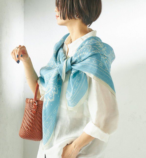 SHIPS for women「manipuri: 120*120 STOLE」|ストール|