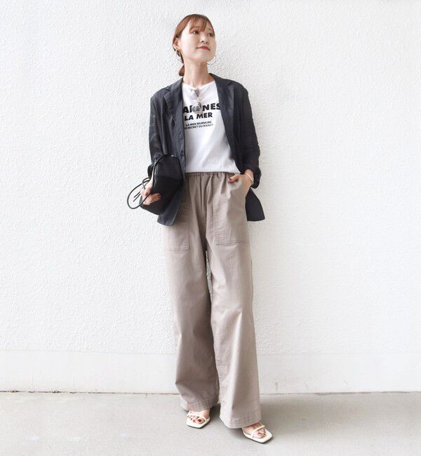 SHIPS for women「《一部追加予約》【WEB限定】〈洗濯機可能〉ドロスト ベイカー パンツ」|その他|