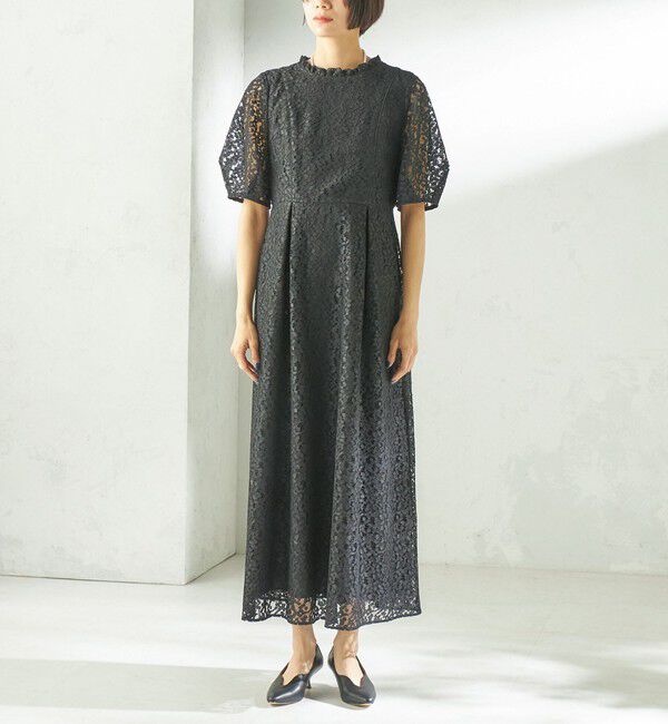 SHIPS for women「kaene:コード レース パフ スリーブ ワンピース」|ワンピース|