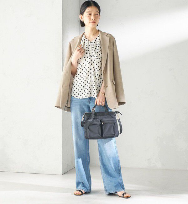 SHIPS for women「《予約》【WEB限定】Hyman Roth:〈撥水加工〉ナイロン ミニ ヘルメット バッグ」|ショルダー・メッセンジャー|