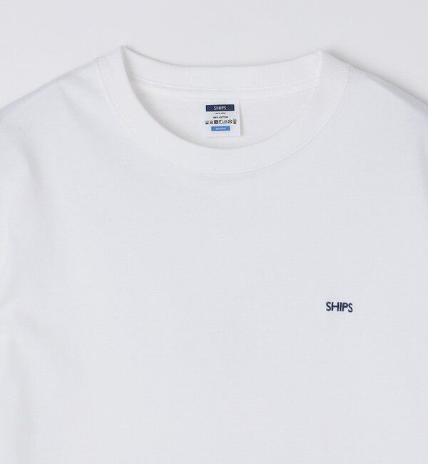 SHIPS「【WEB限定】SHIPS: マイクロ SHIPSロゴ Tシャツ」|Tシャツ・カットソー|