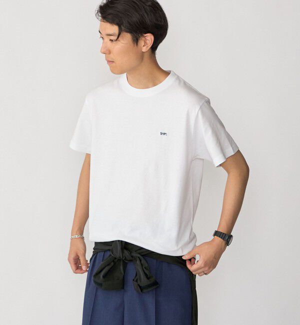 SHIPS「【WEB限定】SHIPS: マイクロ SHIPSロゴ Tシャツ」|Tシャツ・カットソー|