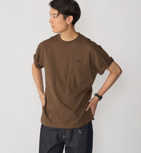 SHIPS「【WEB限定】SHIPS: マイクロ SHIPSロゴ Tシャツ」|Tシャツ・カットソー|