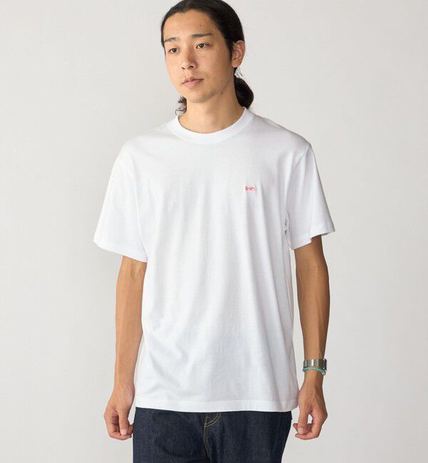 SHIPS「【WEB限定】SHIPS: マイクロ SHIPSロゴ Tシャツ」|Tシャツ・カットソー|