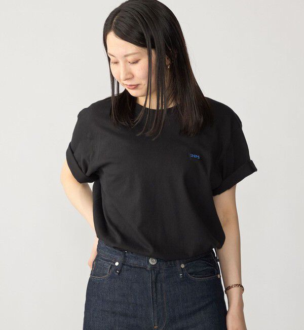 SHIPS「【WEB限定】SHIPS: マイクロ SHIPSロゴ Tシャツ」|Tシャツ・カットソー|