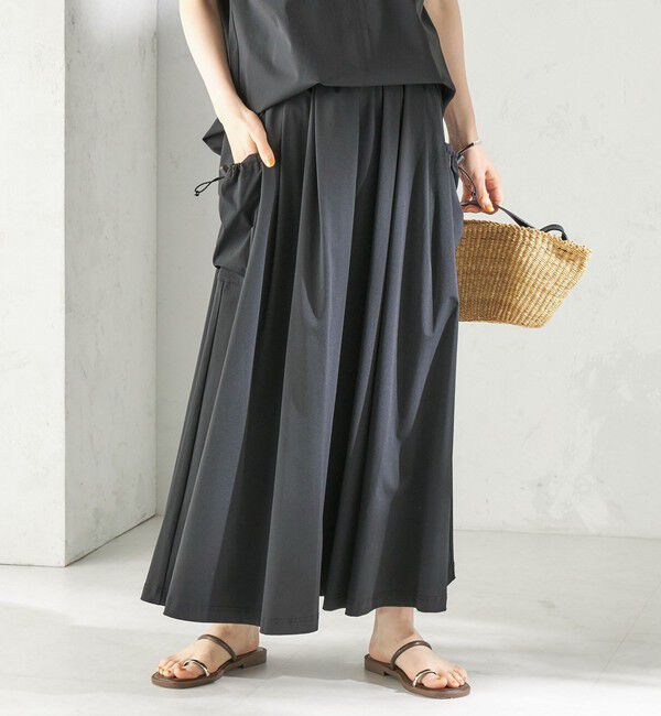 SHIPS for women「【SHIPS別注】TAION: 〈UVカット/接触冷感/吸水速乾〉サイド ポケット スカート」|スカート|