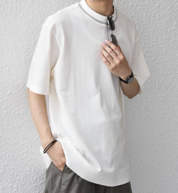 SHIPS any「SHIPS any:〈洗濯機可能〉エアロ スケープ メッシュ 鹿の子 リブ Tシャツ◇」|Tシャツ・カットソー|