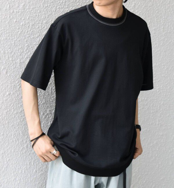 SHIPS any「SHIPS any:〈洗濯機可能〉エアロ スケープ メッシュ 鹿の子 リブ Tシャツ◇」|Tシャツ・カットソー|