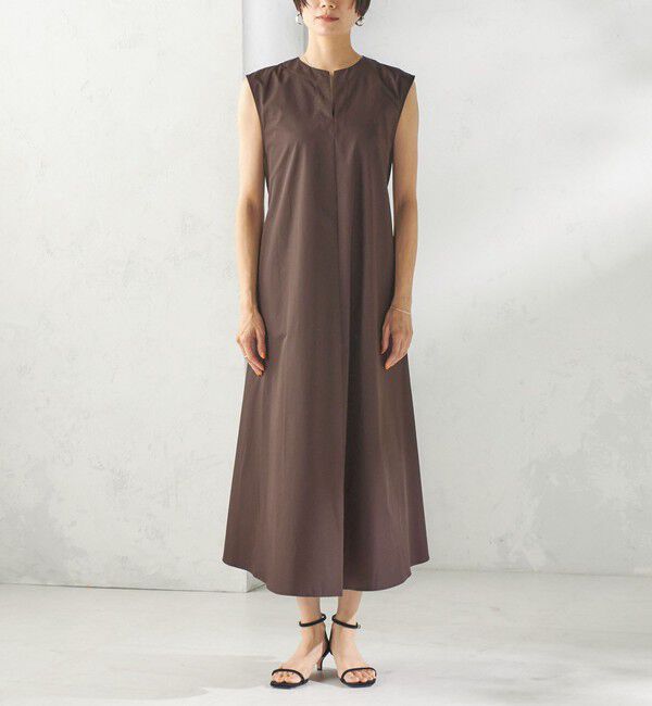 SHIPS for women「〈洗濯機可能〉綿ポリ スキッパー フレア ワンピース」|ワンピース|