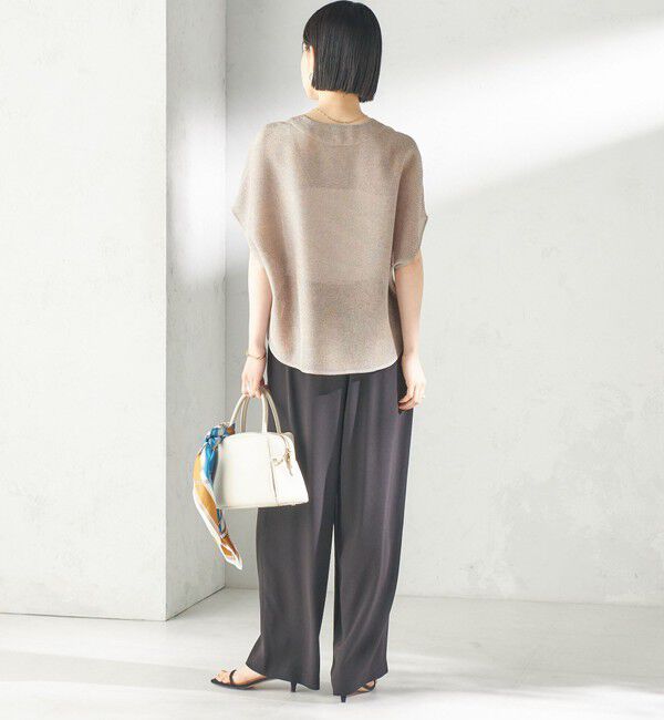 SHIPS for women「〈手洗い可能〉シャンブレー カラミ スキッパー プルオーバー」|シャツ・ブラウス|