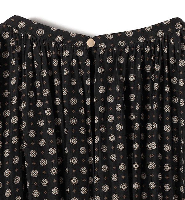 SHIPS for women「〈手洗い可能〉プリント カッセン ノースリーブ ワンピース」|ワンピース|