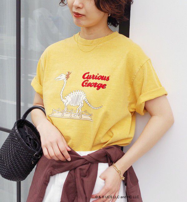 SHIPS for women「《追加予約》【SHIPS別注】GOOD ROCK SPEED/Curious George/TEE」|Tシャツ・カットソー|イエロー