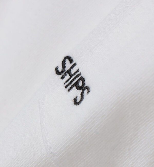 SHIPS「【WEB限定】SHIPS: WマイクロSHIPSロゴ ポケット Tシャツ」|Tシャツ・カットソー|