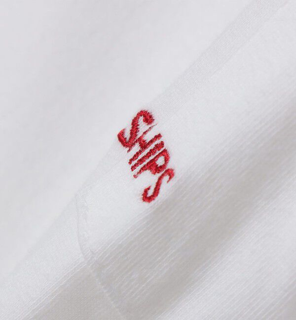SHIPS「【WEB限定】SHIPS: WマイクロSHIPSロゴ ポケット Tシャツ」|Tシャツ・カットソー|