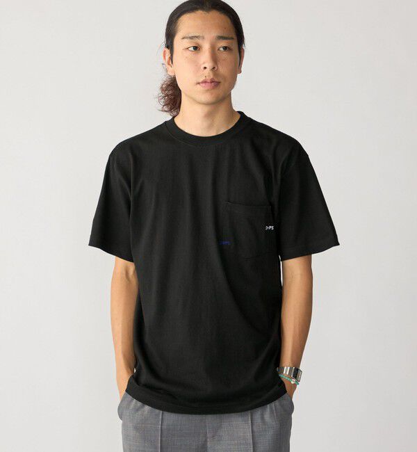SHIPS「【WEB限定】SHIPS: WマイクロSHIPSロゴ ポケット Tシャツ」|Tシャツ・カットソー|