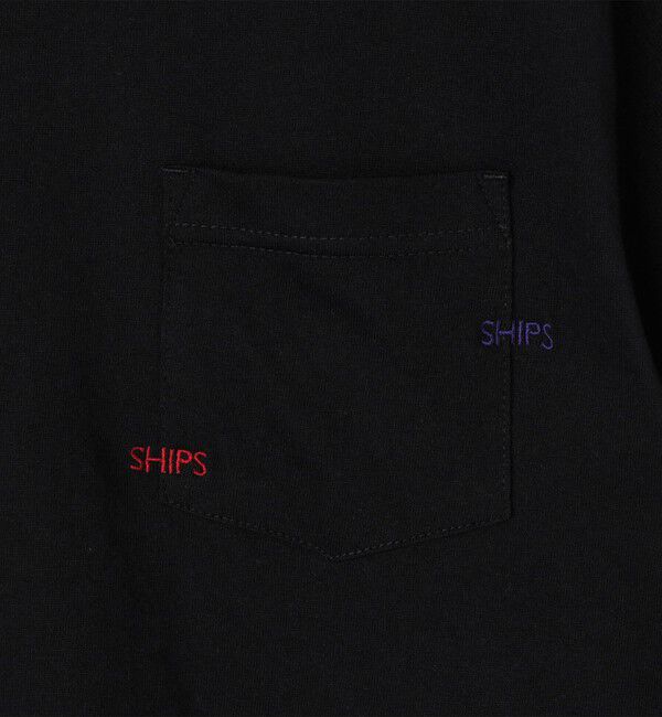 SHIPS「【WEB限定】SHIPS: WマイクロSHIPSロゴ ポケット Tシャツ」|Tシャツ・カットソー|