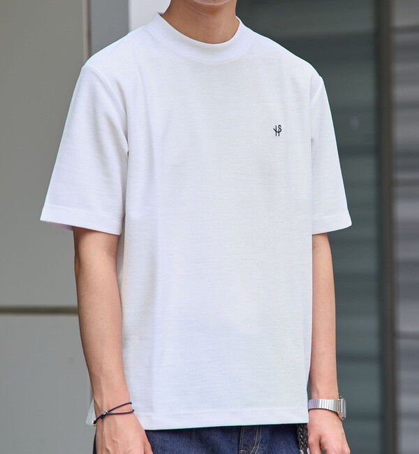 SHIPS「【WEB限定】SHIPS:〈汗染み拡散〉カノコ  ワンポイント Tシャツ」|Tシャツ・カットソー|ホワイト