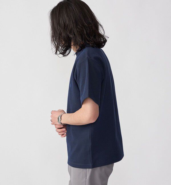SHIPS「【WEB限定】SHIPS: ワンポイント ロゴ バーズアイ Tシャツ」|Tシャツ・カットソー|