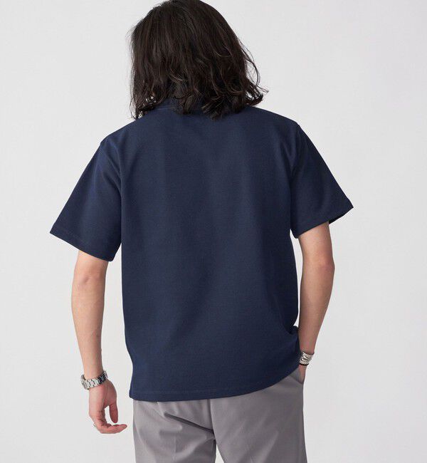 SHIPS「【WEB限定】SHIPS: ワンポイント ロゴ バーズアイ Tシャツ」|Tシャツ・カットソー|