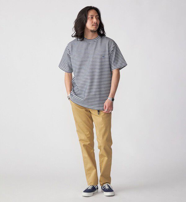 SHIPS「【WEB限定】SHIPS: ワンポイント ロゴ バーズアイ Tシャツ」|Tシャツ・カットソー|