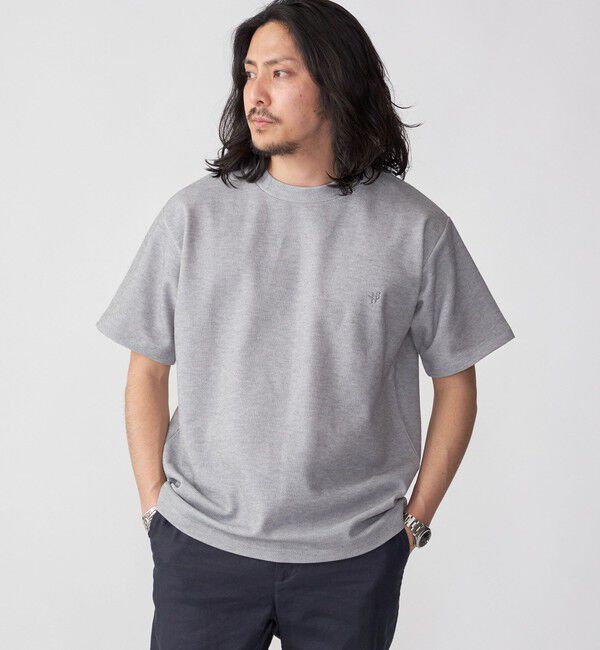 SHIPS「【WEB限定】SHIPS: ワンポイント ロゴ バーズアイ Tシャツ」|Tシャツ・カットソー|