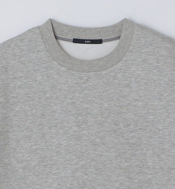 SHIPS「SHIPS: 膨れジャカード ヘリンボーン ショートスリーブ Tシャツ」|Tシャツ・カットソー|
