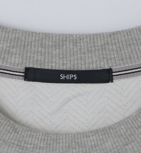 SHIPS「SHIPS: 膨れジャカード ヘリンボーン ショートスリーブ Tシャツ」|Tシャツ・カットソー|